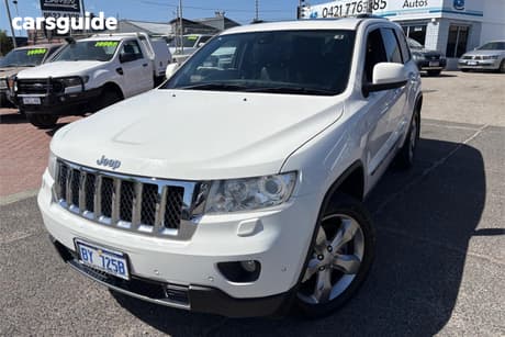 White 2012 Jeep Grand Cherokee Wagon Overland (4X4)