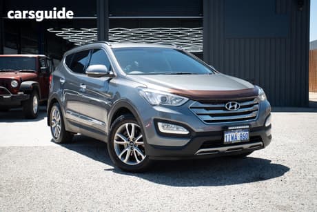 Grey 2012 Hyundai Santa FE Wagon Elite Crdi (4X4)