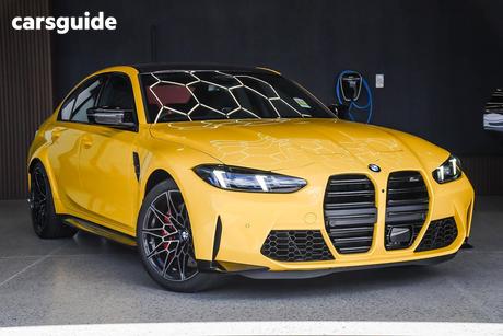 Yellow 2025 BMW M3 Sedan Competition M Xdrive