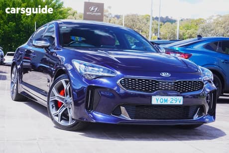 Blue 2018 Kia Stinger Sedan Gt (Black Leather)