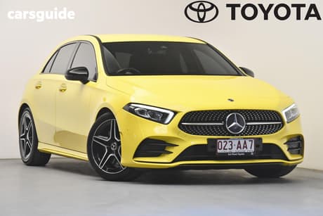 Yellow 2020 Mercedes-Benz A250 Hatchback