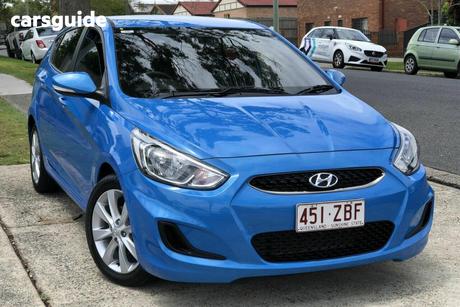 Blue 2019 Hyundai Accent Hatchback Sport