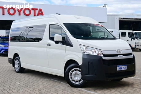 White 2021 Toyota HiAce Bus Slwb Commuter (12 Seats)