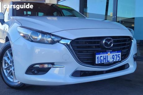 White 2017 Mazda 3 Hatchback Maxx