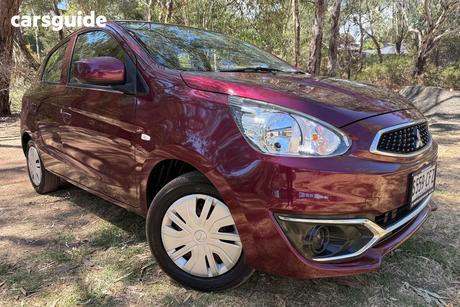 Red 2019 Mitsubishi Mirage Hatchback Es