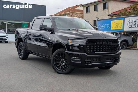 Black 2025 RAM 1500 Crew Cab Utility Limited Rambox Ho Hurricane