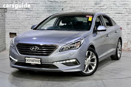 Blue 2015 Hyundai Sonata Sedan Premium