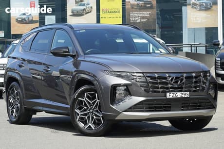 Beige 2024 Hyundai Tucson Wagon Elite N Line (Awd)