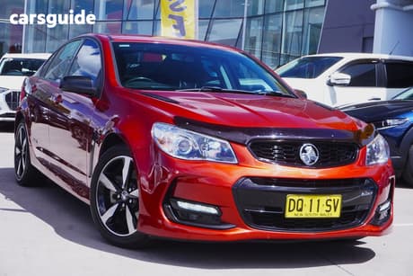 Red 2016 Holden Commodore Sedan Ss Black Pack