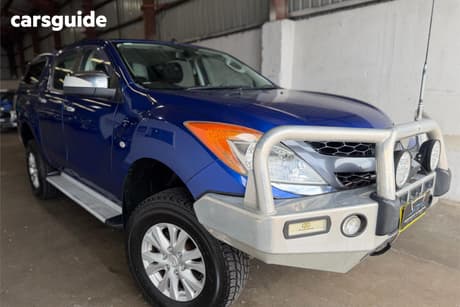 Blue 2013 Mazda BT-50 Dual Cab Utility Gt (4X4)