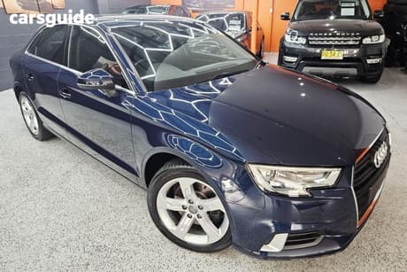 Blue 2018 Audi A3 Sedan 2.0 Tfsi