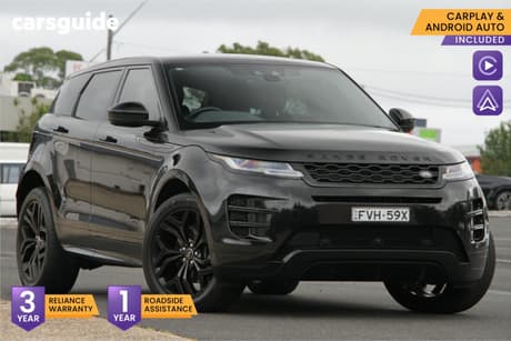 Black 2020 Land Rover Range Rover Evoque Wagon D180 R-Dynamic Se (132Kw)