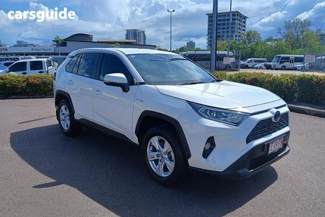 White 2020 Toyota RAV4 Wagon Gx 2Wd Hybrid