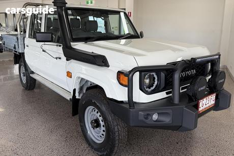 White 2023 Toyota Landcruiser Double Cab Chassis Lc79 Workmate + Diff Locks