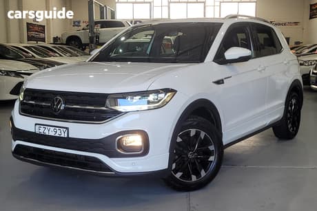White 2023 Volkswagen T-Cross Wagon 85Tfsi Style (Restricted Feat)