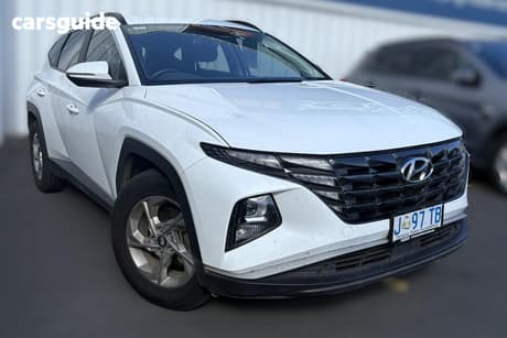 White 2021 Hyundai Tucson Wagon (Fwd)