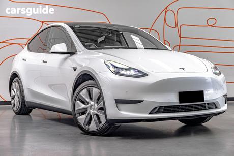 White 2022 Tesla Model Y Wagon Rear-Wheel Drive