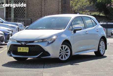 Silver 2024 Toyota Corolla Hatchback Ascent Sport Hybrid
