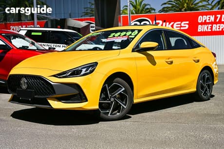 Yellow 2025 MG MG5 Sedan Essence