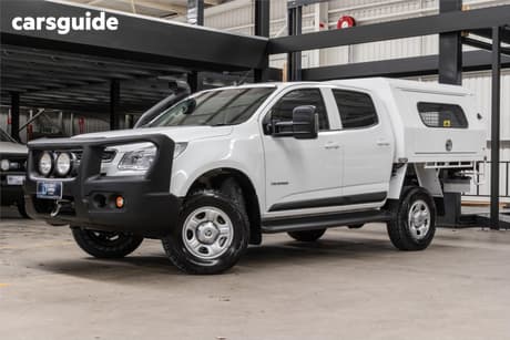 White 2014 Holden Colorado Crew Cab Chassis Lx (4X4)