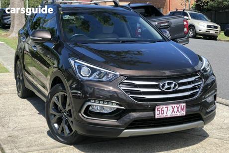 Brown 2017 Hyundai Santa FE Wagon Active X