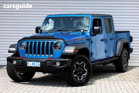 Blue 2021 Jeep Gladiator Dual Cab Utility Rubicon (4X4)