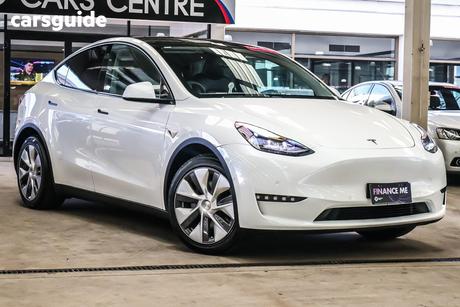 White 2022 Tesla Model Y Wagon Rear-Wheel Drive
