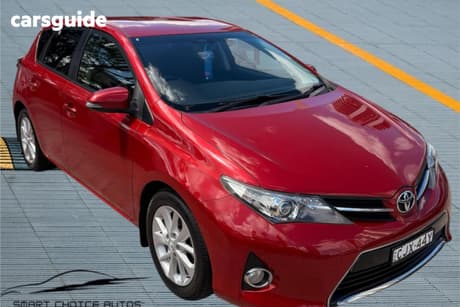 Red 2013 Toyota Corolla Hatchback Ascent Sport