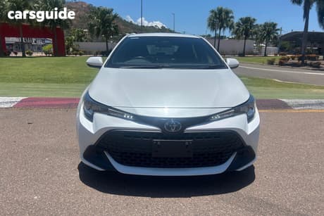 White 2022 Toyota Corolla Hatchback Ascent Sport Hybrid