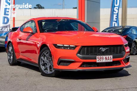Red 2025 Ford Mustang Fastback Ecoboost