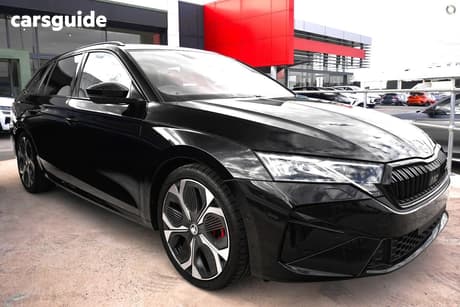 Black 2025 Skoda Octavia Wagon Rs 195Tsi