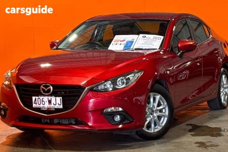 Red 2016 Mazda 3 Sedan Maxx