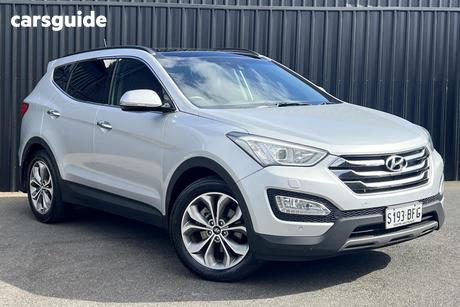 Silver 2014 Hyundai Santa FE Wagon Highlander Crdi (4X4)