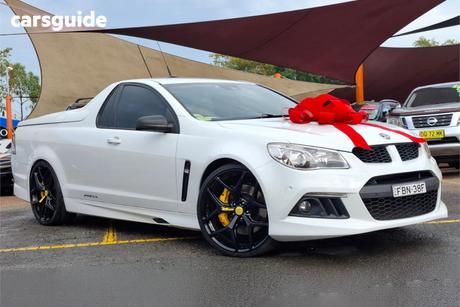 White 2013 HSV Maloo Ute Tray R8 R