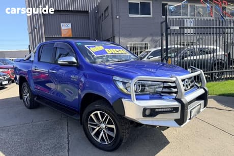 Blue 2015 Toyota Hilux Dual Cab Utility Sr5 (4X4)