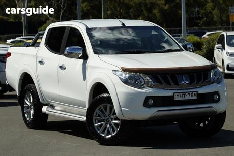 White 2017 Mitsubishi Triton Dual Cab Utility Gls (4X4)