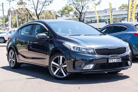 Blue 2017 Kia Cerato Sedan Sport