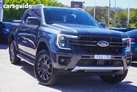 Grey 2023 Ford Ranger Double Cab Pick Up Wildtrak 3.0 (4X4)