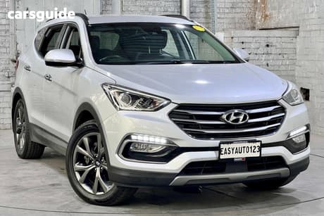 Silver 2017 Hyundai Santa FE Wagon Active X