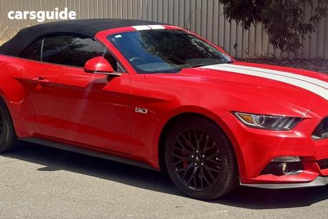 Red 2016 Ford Mustang Convertible Gt 5.0 V8