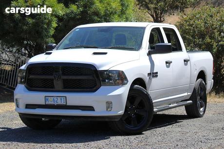 White 2022 RAM 1500 Crew Cab Utility Express