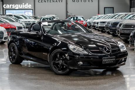 Black 2004 Mercedes-Benz SLK200 Convertible Kompressor