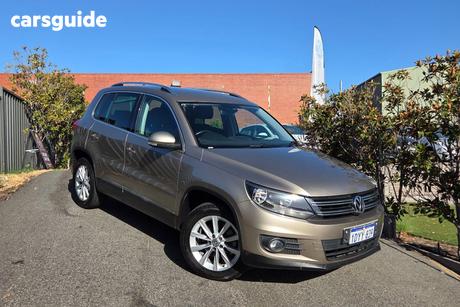 Beige 2012 Volkswagen Tiguan SUV 155 TSI (4X4) 5NC MY12