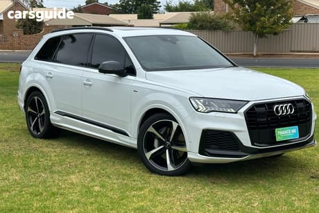 White 2020 Audi Q7 Wagon 50 Tdi Quattro S Line (Hybrid)
