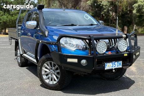 Blue 2016 Mitsubishi Triton Dual Cab Utility Gls (4X4)