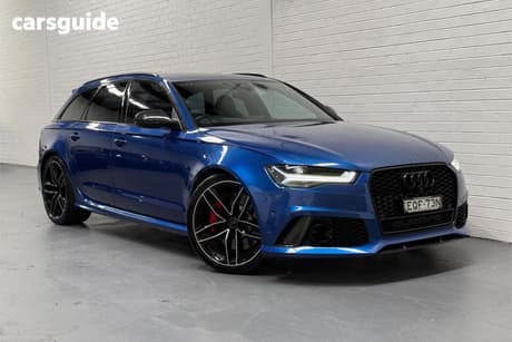 Blue 2015 Audi RS6 Wagon Avant