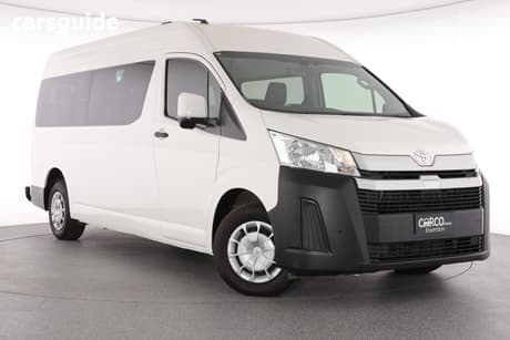 White 2021 Toyota HiAce Bus Slwb Commuter (12 Seats)