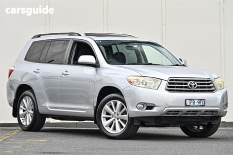 Silver 2009 Toyota Kluger Wagon Kx-R (Fwd) 7 Seat