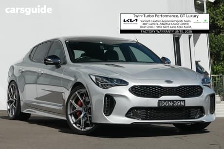 Silver 2021 Kia Stinger Sedan Gt (Black Leather)