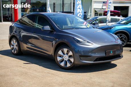 Grey 2022 Tesla Model Y Wagon Rear-Wheel Drive